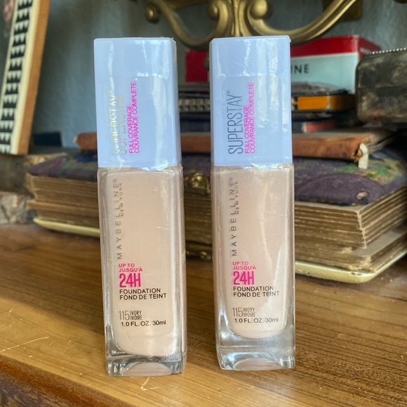 Maybelline Other - NWT Maybelline Superstay 24 Hr Foundation 115 Ivory 2 Bottles 1.0 fl oz Sealed